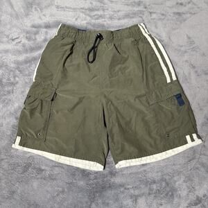 No Boundaries Cargo Shorts Men's M Green Utility Pockets Mesh Lined Outdoor READ